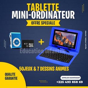 Tablette  2GB/16 GB+ Clavier+carte Mémoire+MP3